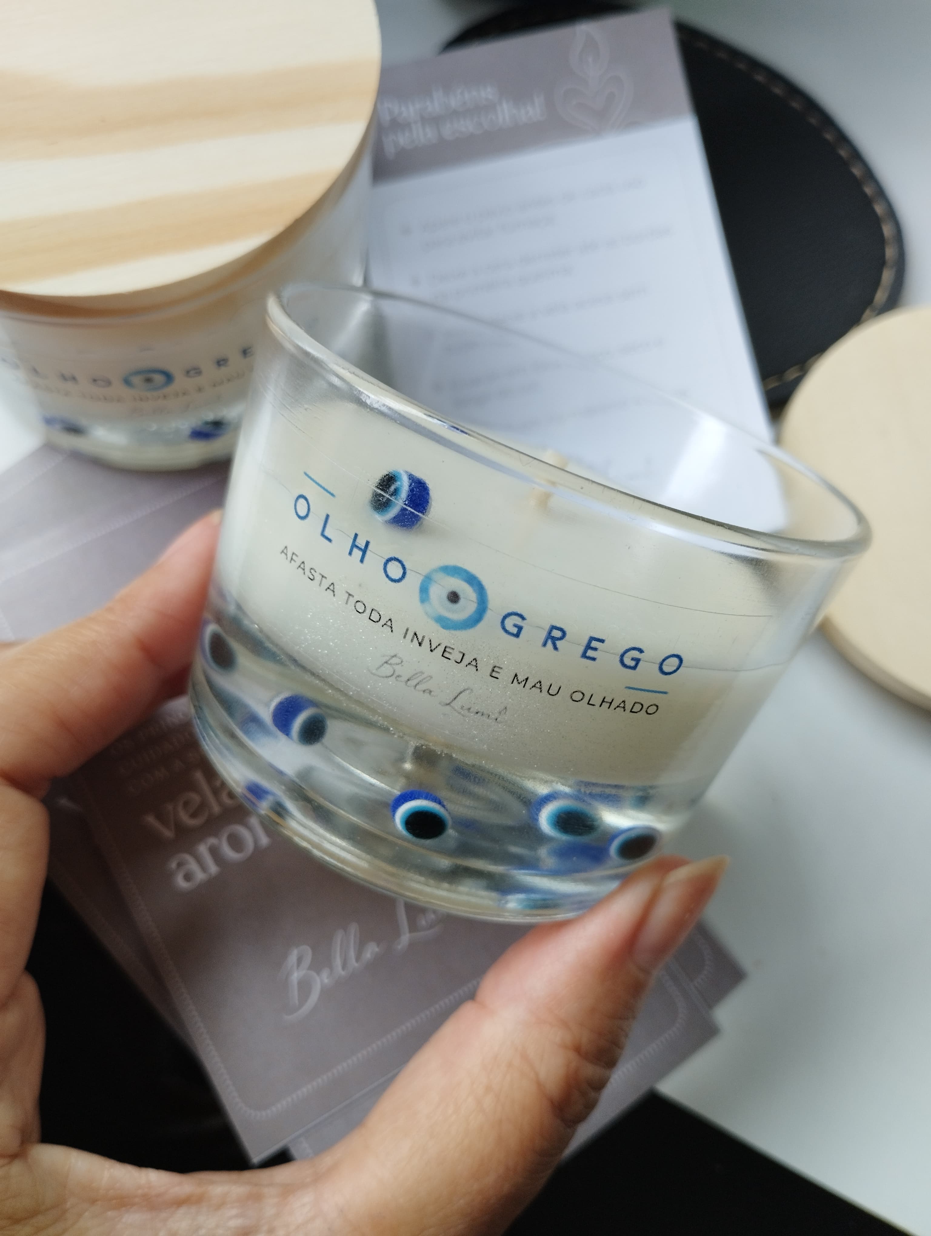 Vela Olho Grego - Proteção e Luz